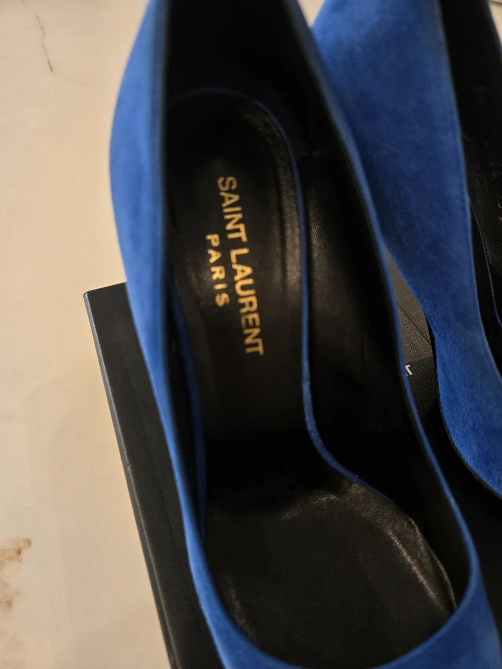 SAINT LAURENT SUEDE PUMP - Picture 8 of 12